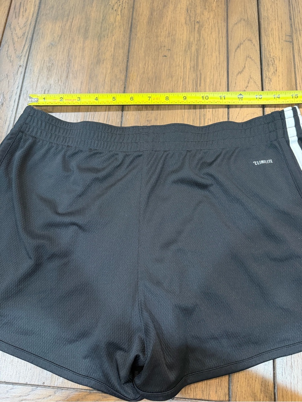 Vintage adidas Black Athletic Shorts with White 3-Stripes M - Picture 7 of 7